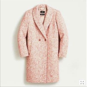 NWT JCrew $325 Daphne topcoat in Italian tweed-H2076 guava multi 6